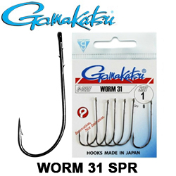 Gamakatsu Hook Worm 31 SPR (Black)