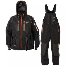 Костюм-поплавок мужской зимний ХСН "Discovery" (9920) -40, hardguard, черный (красные молнии) 56-58/176
