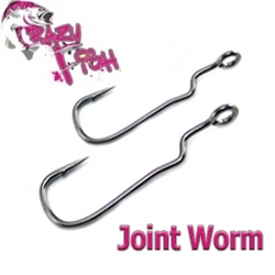 Crazy Fish Offset Joint Worm Hook