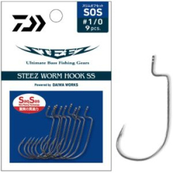 Крючки офсетные Daiwa Steez Worm Hook SS･SOS #2/0