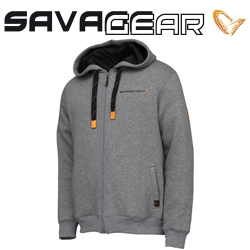 Savage Gear Classic Zip Hoodie Grey Melange