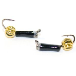 Мормышка Столбик с колпачком №1,5 (бч)+ зефир золото(0,42)