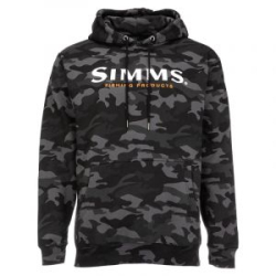 Толстовка Simms Logo Hoody, Woodland Camo Carbon, M