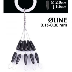 Стопоры резиновые Salmo Rubber Cone Stops р.003L 10шт.