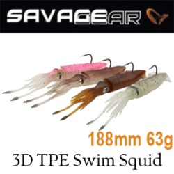 Savage Gear 3D TPE Swim Squid 188mm 63g