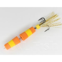 Приманка Мандула "Флажок" XXL Fish Модель 120 цв. ОранжевоЖелтоОранжевый