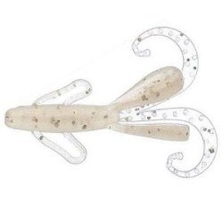 Силиконовая приманка Reins Hog Tiny 2" цв. #318 Clear Pearl Silver