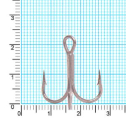 Крючок тройник Kaida CRANE Treble HookTeflonTreated H331 #4 26шт