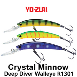 Yo-Zuri Crystal Minnow Deep Diver Walleye 130F R1301