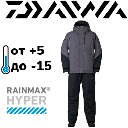 Daiwa DW-3424 Rainmax High Loft Winter Suit (Gunmetal)