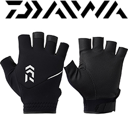Daiwa DG-6325W Cold Protection Light Grip Gloves 5 Cuts [Black]