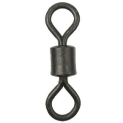 Роликовый вертлюг Mikado Intro Cat матово-чёрный №3/0 (р.н. до 105кг./упак.=5шт.) (AMA-C2001-3/0)