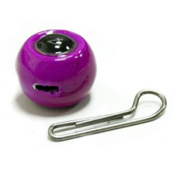 Мормыш Груз крашеный разборная чебурашка "ШАР" 4 гр., цвет 16-фиолетовый люминофор GCR(B)C-04-16 10 шт
