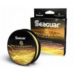 Шнур плетеный Seaguar Smackdown (x8) желтый 137 м. 0,128 мм