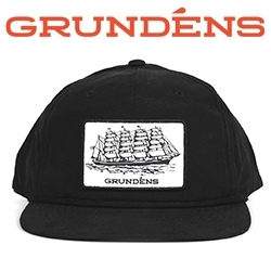 Grundens Captains Heritage Cap, Solid Black