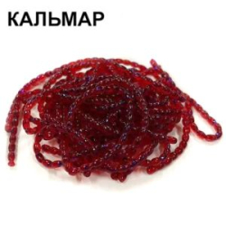Силиконовая приманка Crazy Fish Nano Worm 9см 86-90-73-6 кальмар цв. blue ruby (синий рубин)