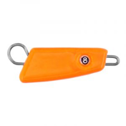 Мормыш Груз крашеный разборная чебурашка "ПРОХОДИМЕЦ" 8 гр., цвет 03-оранжевый флуо