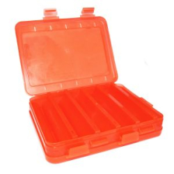 Коробка для воблеров и балансиров Три кита ВБ-2 красная 2-х стор.(6+6отд.)(230х125х35мм)