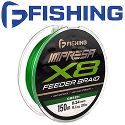 F-Fishing Impresa Braid PE X8 Feeder 150m Green