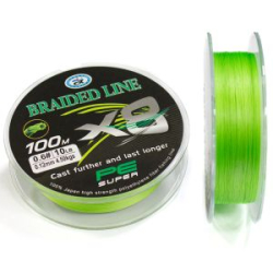 Леска плетёная Grows Culture Braided 8X 100m зелёный # 0.26mm