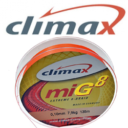 Climax miG8 Extreme Braid 135м (флуоресцентный оранжевый)