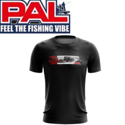 PAL Feel the fishing vibe черная Футболка