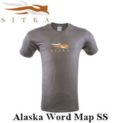 Sitka Alaska Word Map SS Charcoal