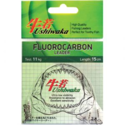 Поводок Ushiwaka Fluorocarbon Leader UF2022, 22кг/20см, 2шт