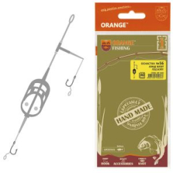 Оснастка карповая ORANGE #56 Hand Flat Method Leadcore, для бойла, 50 гр., в уп. 1 шт.