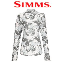 Simms Women's SolarFlex Hoody, Regiment Camo Cinder