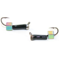 Мормышка Столбик с колпачком №2 (бч)+ куб хамелеон(0,68)