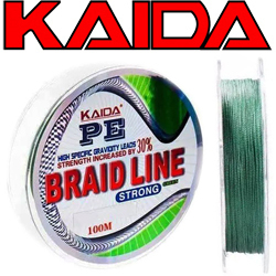 Kaida Braid Line зеленая 100м