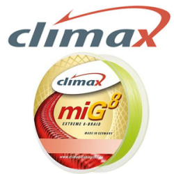 Climax miG8 Extreme Braid 135м (флуоресцентный жёлтый)