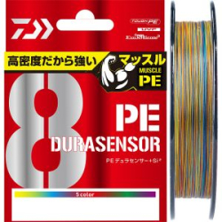 Леска плетеная Daiwa UVF PE Dura Sensor 8Braid +Si² [10m x 5colors] 300m #2.5 (42lb)