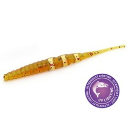 Силиконовая приманка Rampage WormStick 2" цв. #002 - Motor Oil Red Flake UV*