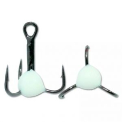 Крючок Тройник "Капля" Vido Craft №10, цвет 03 люминофор, VD-092C (BN), 10 шт/уп