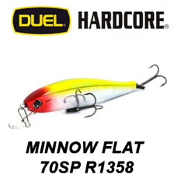 Duel Hardcore Minnow Flat 70SP R1358