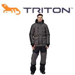 Triton "Solid Pro" -45 (Таслан, Серо-Черный)