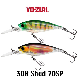 Yo-Zuri 3DR Shad (SP) 70mm R1312