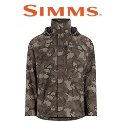 Simms Challenger Fishing Jacket, Regiment Camo Olive Drab