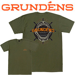 Grundens Dark Seas X Grundens On The Hunt T-Shirt, Military Green