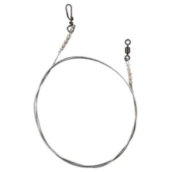 Поводок Mikado Jaws Stalowy (2 шт.) сталь в оболочке, 20см, 15кг. (Арт.ZGJ06-20-15)