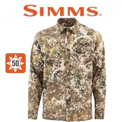 Simms Double Haul LS Shirt, River Camo