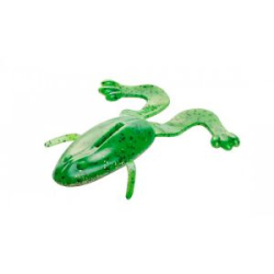 Силиконовая приманка Лягушка Helios Crazy Frog 2,36"/6,0 см  Green Peas 10шт. (HS-22-051)
