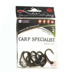 Крючок карповый Koi Carp Specialist, размер 2 (INT), цвет OL, (10 шт.)