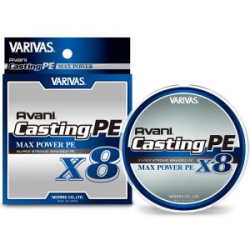 Леска плетеная Varivas Avani Casting PE Max Power x8 [White Base Marking Line] 300m #4 (64lb)