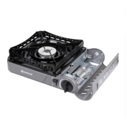 Плита газовая портативная в кейсе, горелка стальная, ветрозащита Nisus (N-MS-3900DFW)