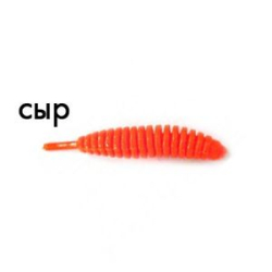 Мягкая приманка Trout Zone Ribber Pupa 1,8" оранжевый сыр