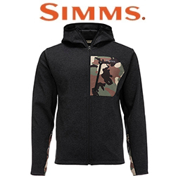 Simms CX Hoody, Black Heather