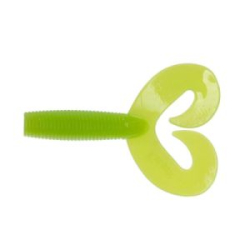 Силиконовая приманка Helios Credo Double Tail 3,54"/9 см Lime 5шт. (HS-28-008)